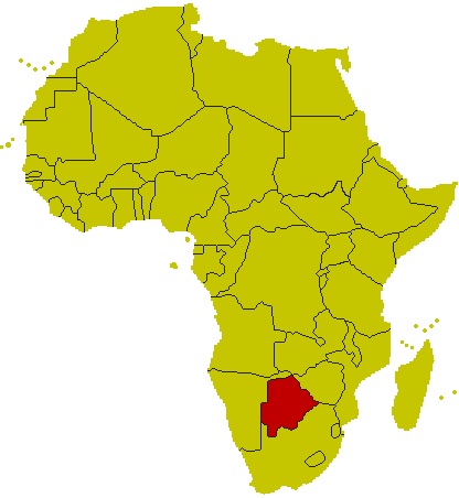 Karte Botswana