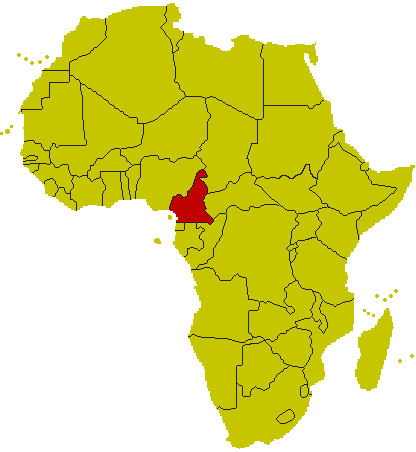 Karte Kamerun